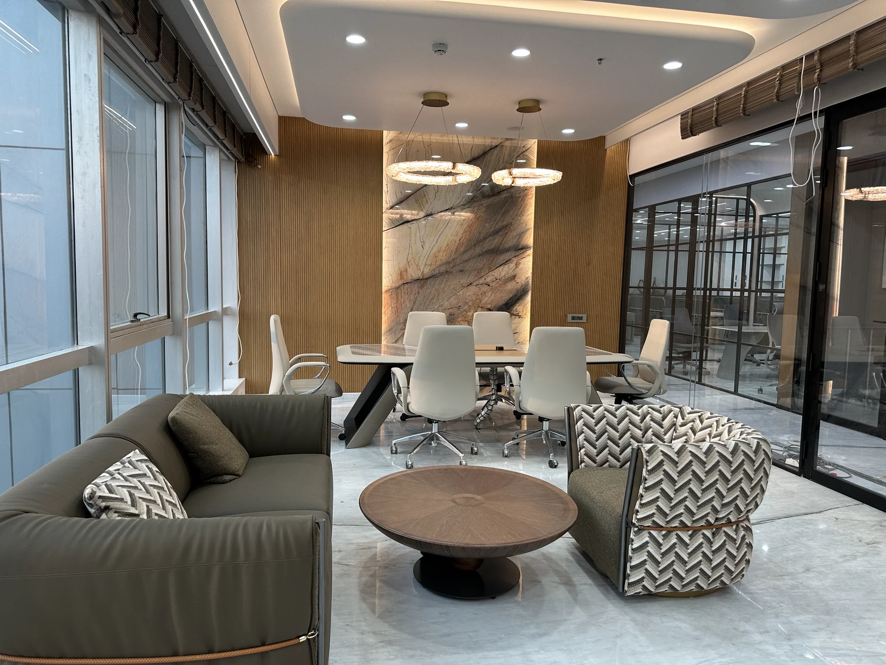 Pioma and Pharcos commercial interior in Andheri, view one